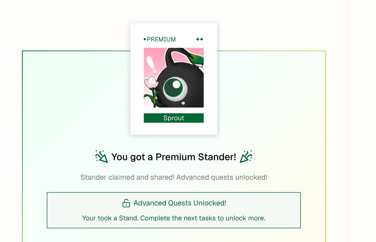 Arriettygo's tweet photo. Claimed my @StandX_official ID.     

Most of you didn’t make it.     

I’m not most of you.      

Stand.     

 https://t.co/HvdcSuBK1u https://t.co/iRkIvJUegm