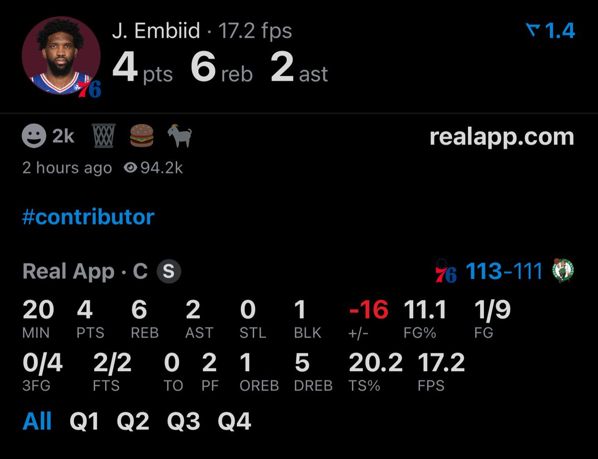 TheNBACentel's tweet photo. JOEL EMBIID IS BACK 🔥🔥🔥

(Via ⁦⁦@realapp) https://t.co/l4822esVQ9
