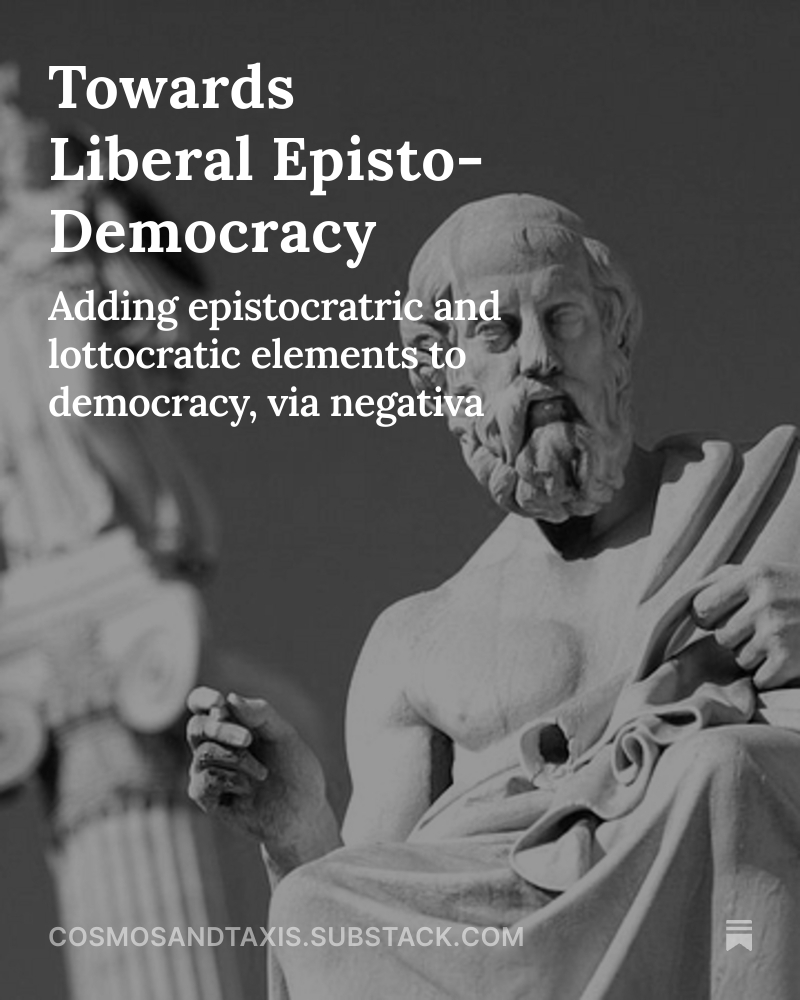 New article on my blog ! How can we solve democracy's limitations without falling into autocracy