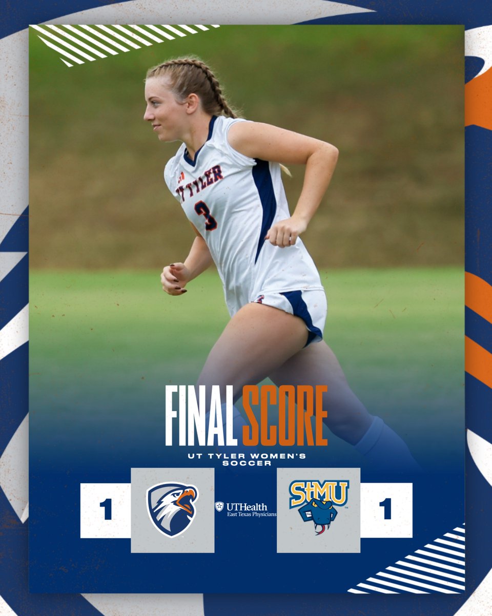 uttylerpatriots's tweet photo. WSOC | FINAL

The @soccerpatriots finish their match against the Rattlers in a 1-1 draw, with Ella Anderson scoring her sixth goal of the season off great passes from Oliveira and Johnson!

#SwoopSwoop https://t.co/fMS2lngNAr