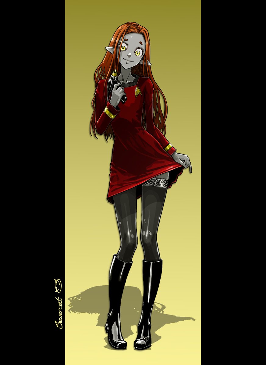 'Live long and prosper' is mostly an aspirational phrase for a Red Skirt.  (the elf has chosen her halloween costume)