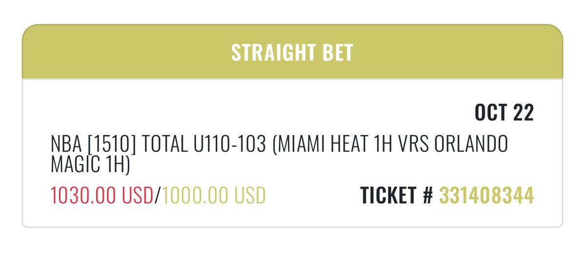 ❌[1] Heat First Half Under 110