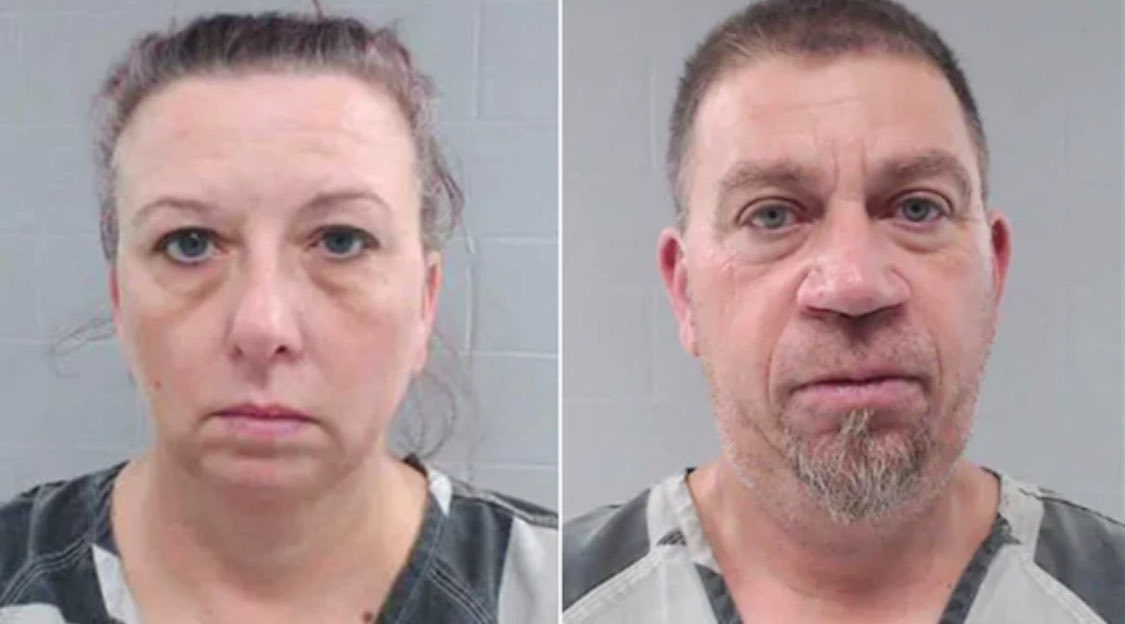 A couple (Mother - December Marie Mitchell and Stepfather - Jonathan James Mitchell) were taken into custody after their adult son with special needs was found dead in a shallow grave.