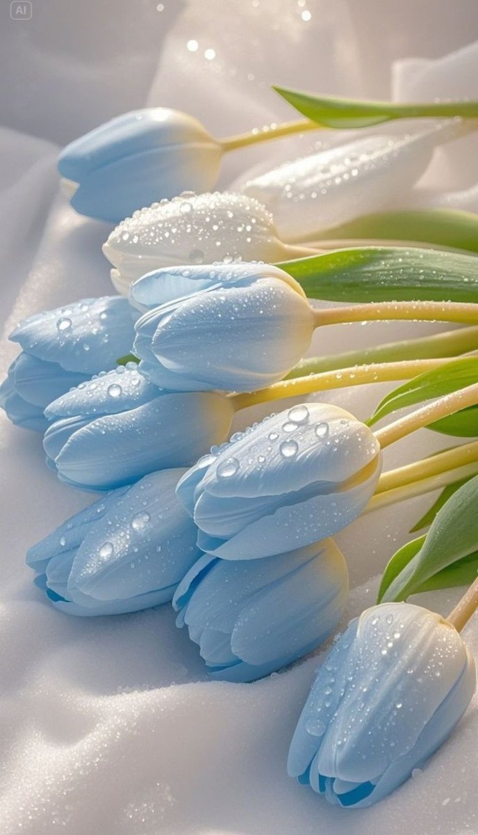 Have a great day, friends🩵💙 #tulips