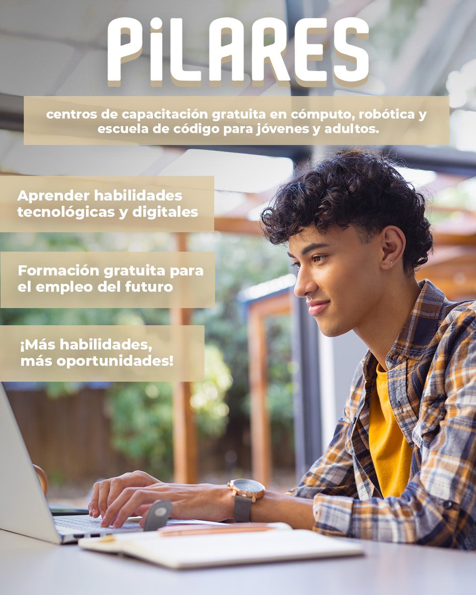ClaraBrugadaM's tweet image. En la #CapitalDeLaTransformación impulsamos el talento de jóvenes y adultos con educación gratuita en tecnología, robótica y programación. En los PILARES abrimos las puertas al conocimiento, al empleo y a las oportunidades que cambian vidas. 
¡Aprender hoy es construir el futuro…