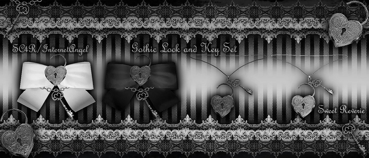 lnternetAngels's tweet image. 🗝 Gothic Lock and Key Necklaces + Hairbows
available @ sweet reverie roblox.com/groups/3465691…… #roblox #RobloxCommunity #robloxdev #robloxdeveloper #gothiclolita #robloxugc #robloxshowcase #robloxdesign #design
