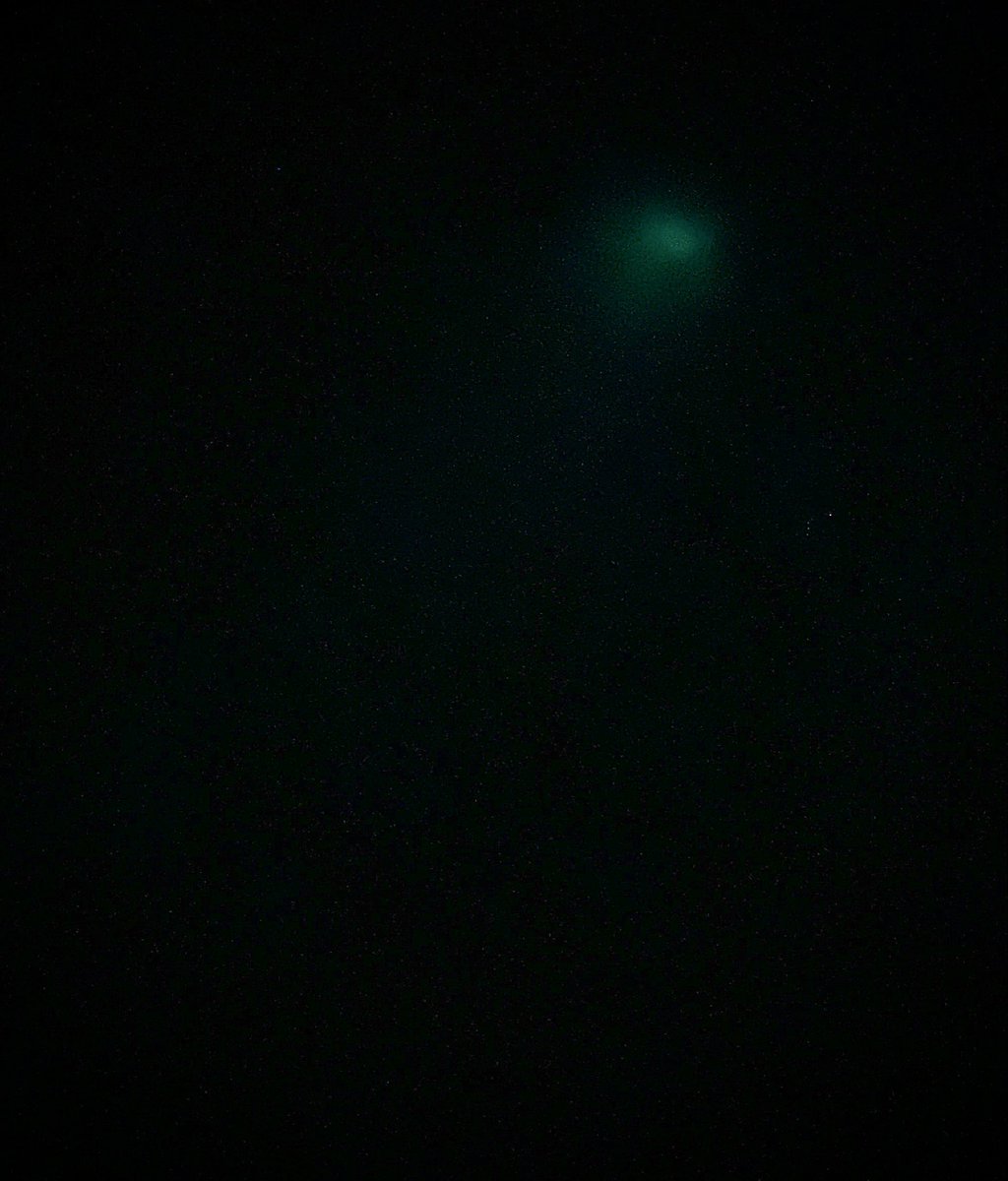 FalcnStormChase's tweet image. Was able to view Comet Lemmon from Denton, TX with my telescope. 

Best picture I could get of it. Light pollution made it difficult to observe! 
#cometlemmon #Denton #FALCONWX
