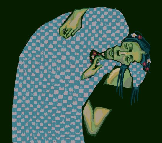 the kiss #ninah #noimnotahuman