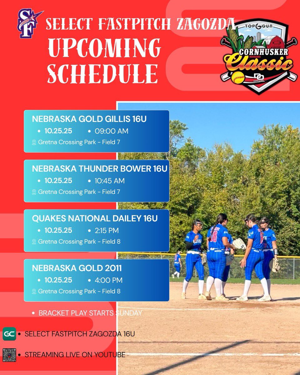 This weekend we are headed to Nebraska for another tournament with great competition! I can’t wait to go show out and compete!! 

<a href="/Select16Zagozda/">Select FP 16's Zagozda</a> 
<a href="/TopGunEvents/">Top Gun Events</a>