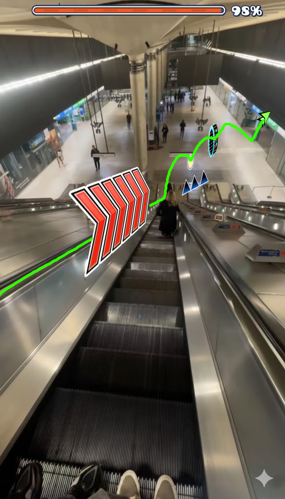 how geometry dash players see the world