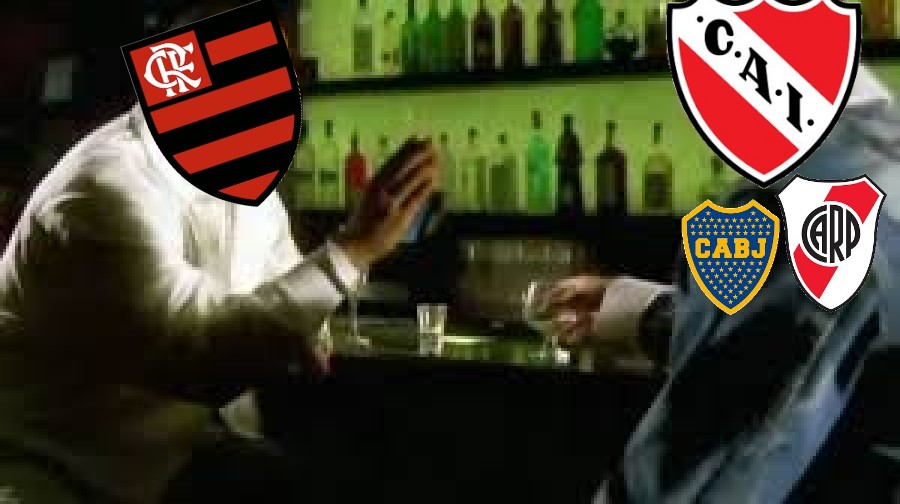 Eu saí com sua esposa
( salí con tu mujer) <a href="/Independiente/">C. A. Independiente</a>
<a href="/BocaJrsOficial/">Boca Juniors</a> e <a href="/RiverPlate/">River Plate</a>