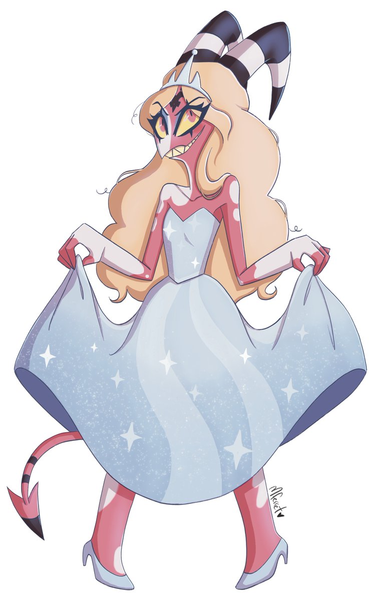 The prompt for Day 21 of #inktober2025 and #HELLAVERSETOBER2025 is Dress! <a href="/hellaversetober/">HELLAVERSETOBER</a>