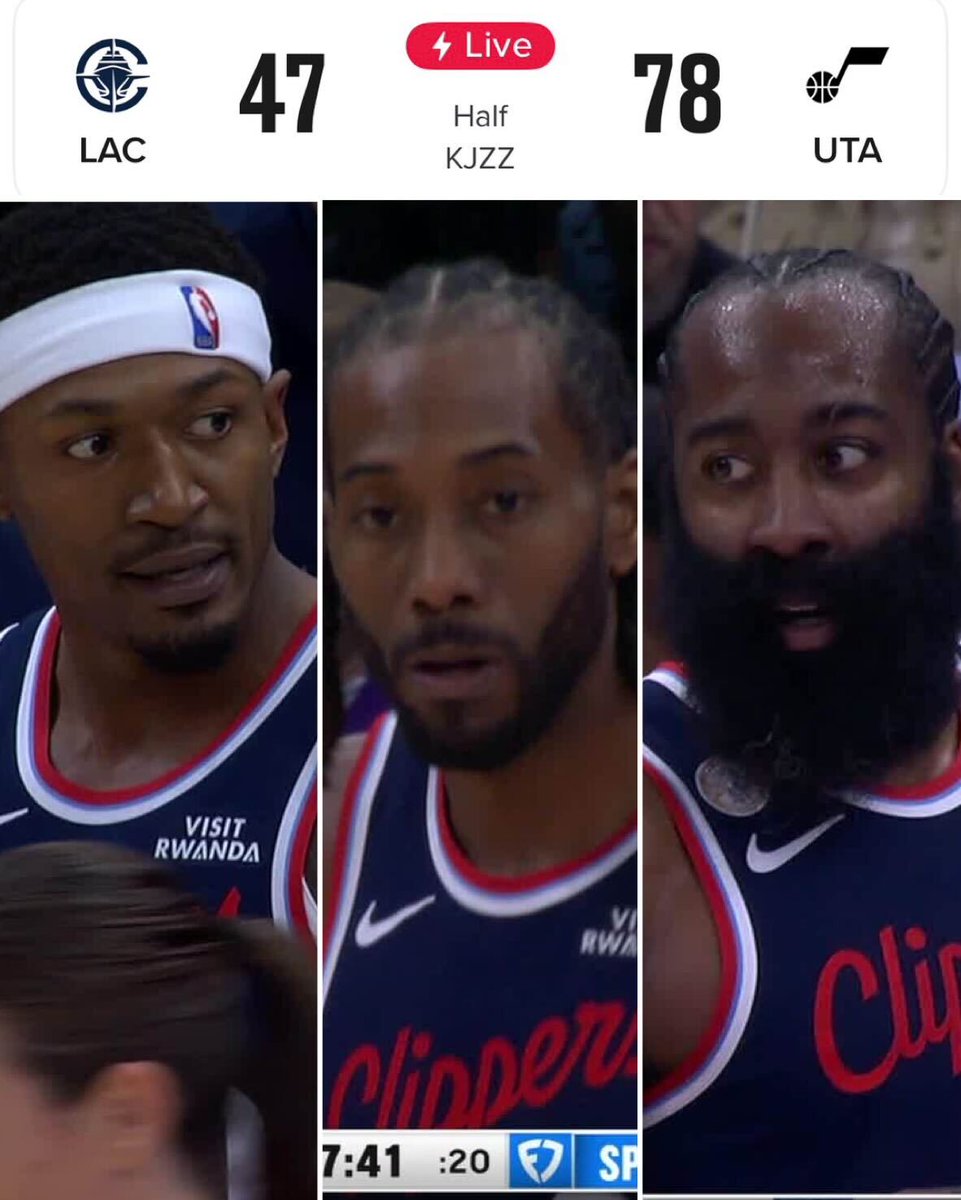 Checking in on the Clippers game… 😳 