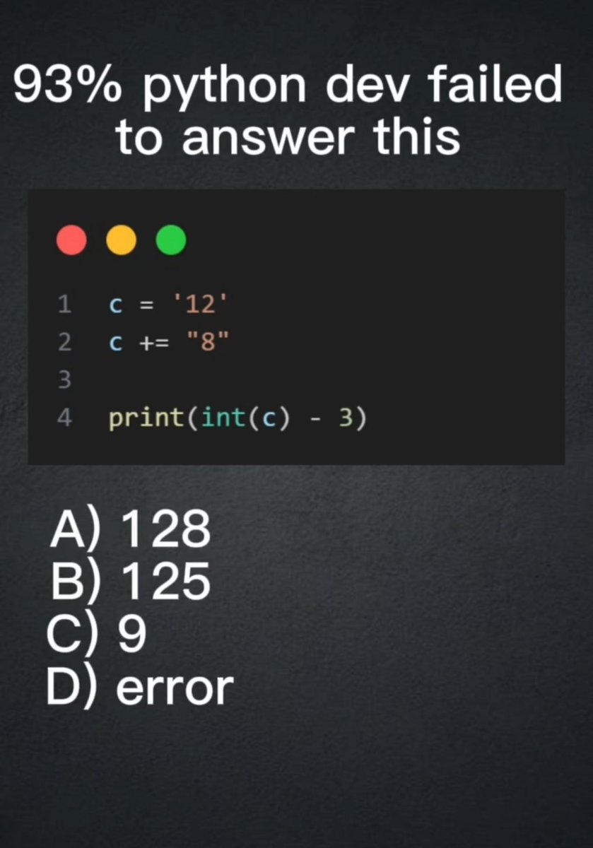 Python_Dv's tweet image. Comment your answers below! 👇
