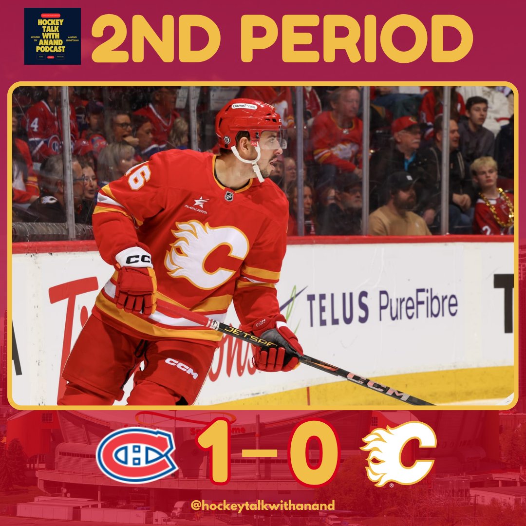 1-0 Canadiens at the end of 40. 

Flames goals
- Not available 

Canadiens goals
- None in the second period 

#Flames #GoHabsGo #NHL #yyc #hockey