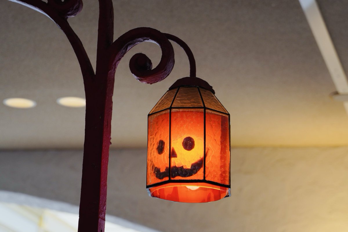 オラ♪こんにちは〜(*˙˘˙)
エントランスのライトがハロウィーン仕様になっていて、かわいいです🎃⟡.·