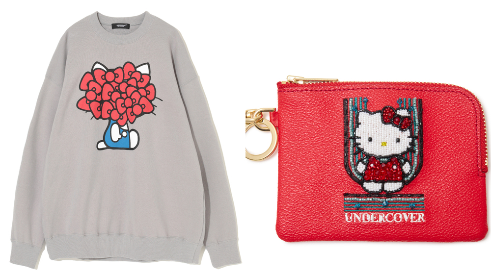 fashionpressnet's tweet image. アンダーカバー×サンリオキャラクターズ、リボンに覆われたマイメロディ＆ハローキティのスウェットや財布 - fashion-press.net/news/139541