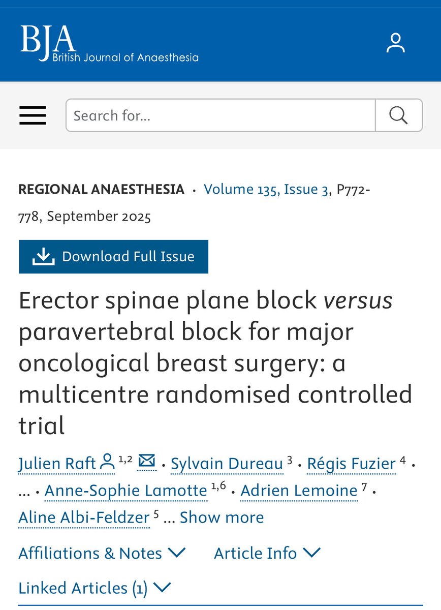 KalagaraHari's tweet image. #regionalanesthesia 
Some golden words remains true for ever…. King 🤴 always stays ahead !!! 
#PVB for major breast surgery 👇🏿!!! 
👉 bjanaesthesia.org/article/S0007-… @RaftJulien 👏 🎉 @ESRA_Society @ASRA_Society @NarouzeMD @Sivakumar_SRK @Ropivacaine @rakesh6282 @EMARIANOMD @mokaeleni