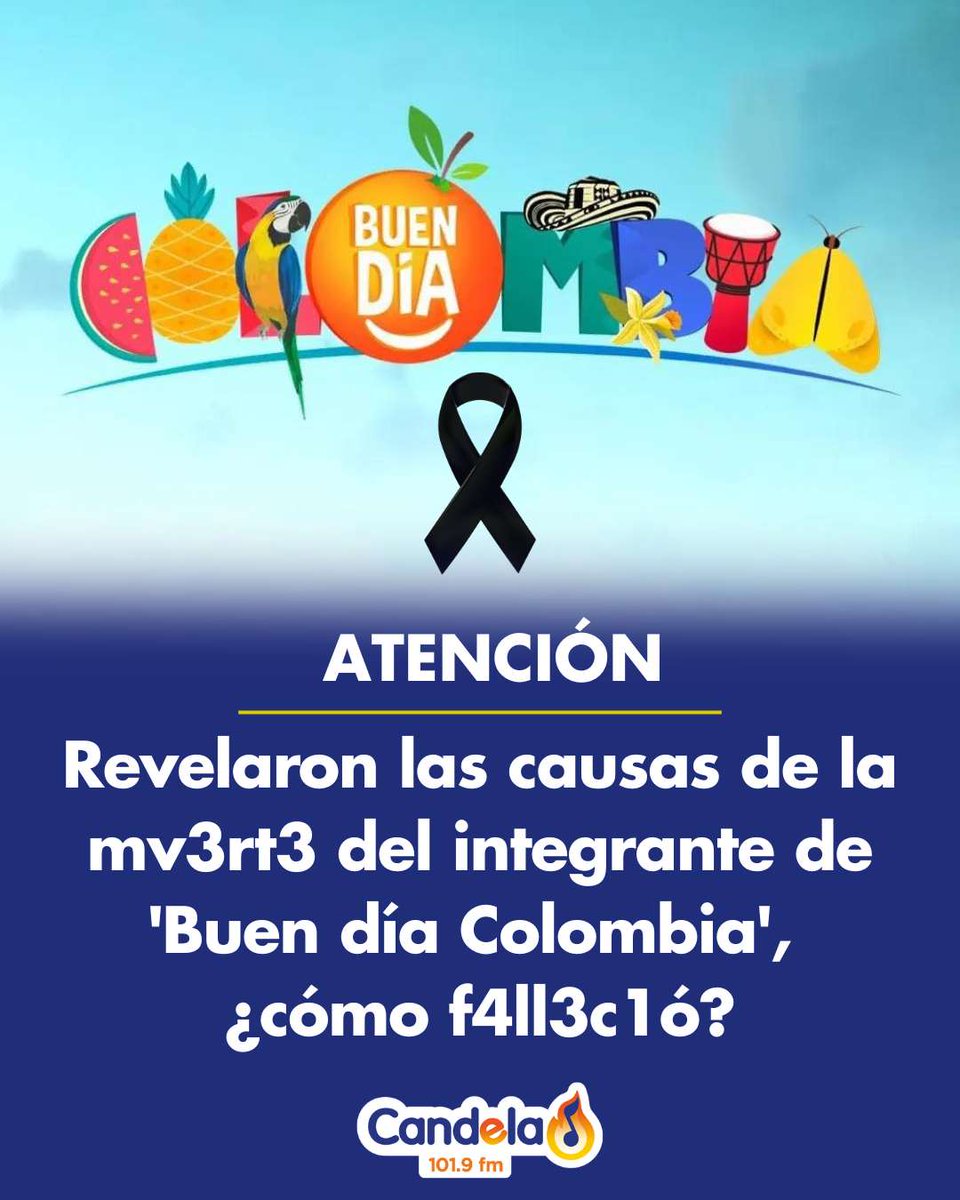 CandelaBogota's tweet image. Dieron a conocer detalles inéditos de la partida de este querido personaje. Esto se sabe 😱 👀 😢  #BuendíaColombia #fallecimiento #integrante #detalles  
Detalles aquí: candelaestereo.com/actualidad/rev…