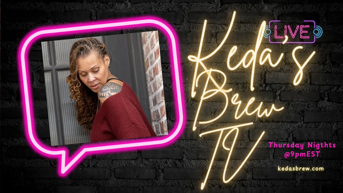Check your girl Keda out on Keda's Brew TV starting Thursday night, yes that's tomorrow night <a href="/9pm/">9pm</a> EST streaming live on <a href="/IMUTV_tv/">IMUTV</a> , YouTube and here on X!! See you there!! 🌸💜💫