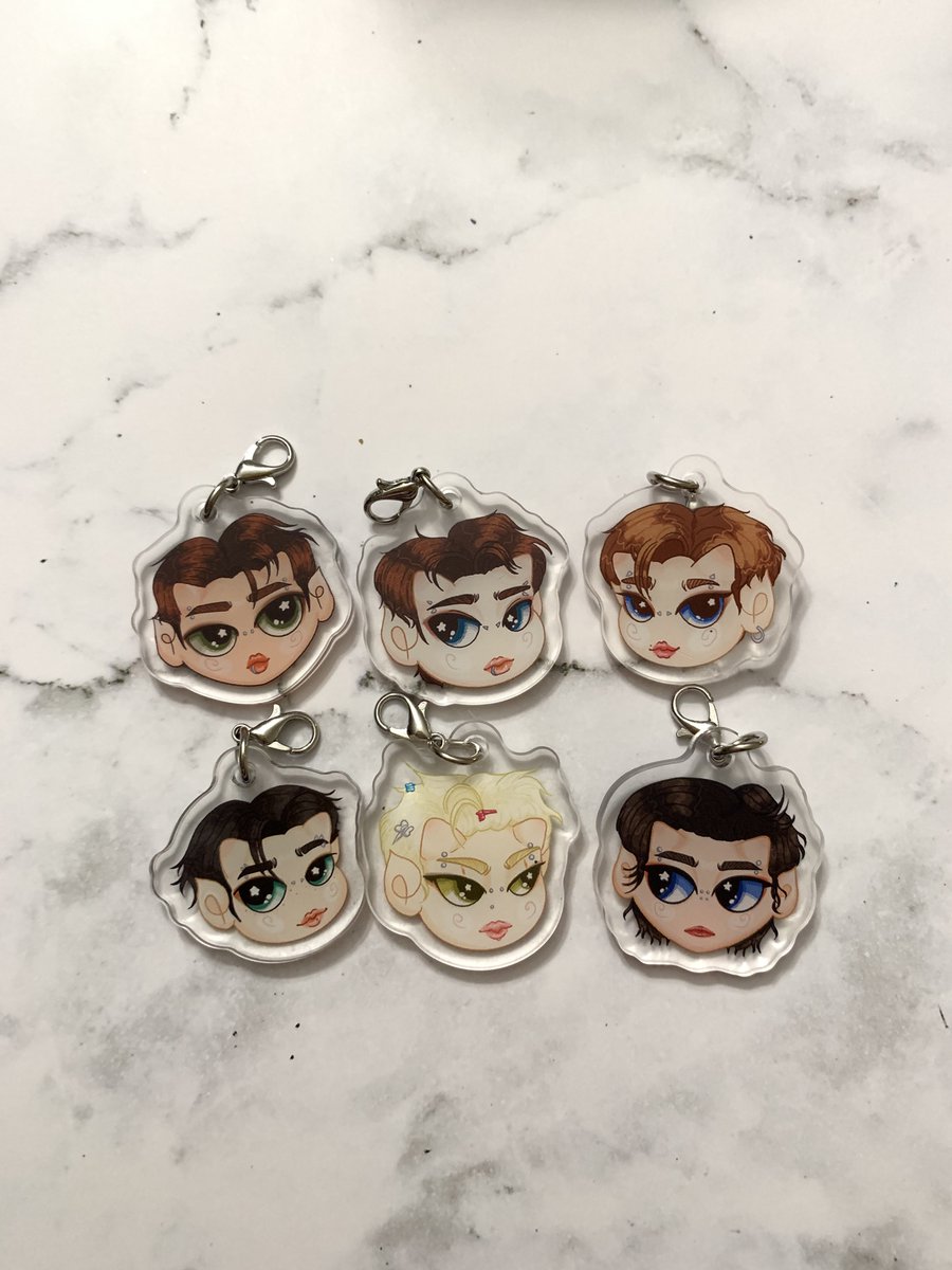 Some goods arrived for the event! Washi tapes won’t be here on time but all other items will be available for in-person sales including photocard holders, stickers, buttons, prints, mini charms, mini photocard sets, and tote bags!