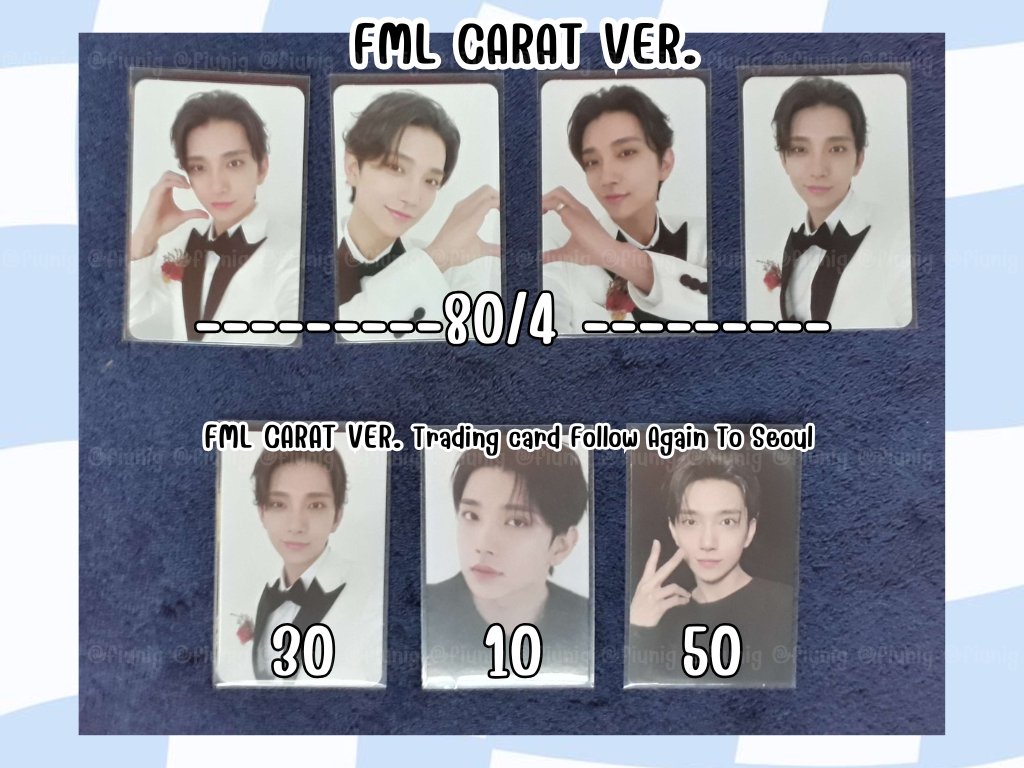 fiunig's tweet photo. (1) 🧸 WTS ขาย พร้อมส่งค่ะ 🐇

🩷 การ์ด seventeen ราคาตามภาพ 🩷
📮 ค่าส่ง 30฿ ยอด 150+ ส่งฟรีค่ะ ✅
🔥🔥 เหมาทั้งเธรด (1-3) = 250รวมส่ง เอกชน 🔥
สอบถามเพิ่มเติมได้นะคะ ยินดีถ่ายส่องไฟให้ค่ะ 😸

#ตลาดนัดสวนแครอท #ตลาดนัดseventeen https://t.co/ve9IDjowST