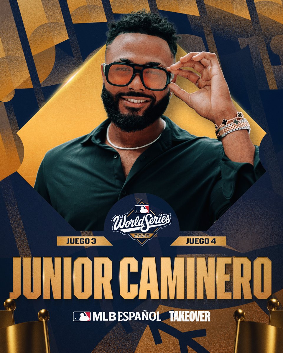 Junior Caminero tomará las riendas de MLB Español como nuestro Corresponsal de la #WorldSeries en los Juegos 3 y 4. 📱

¡No te lo puedes perder! 👀