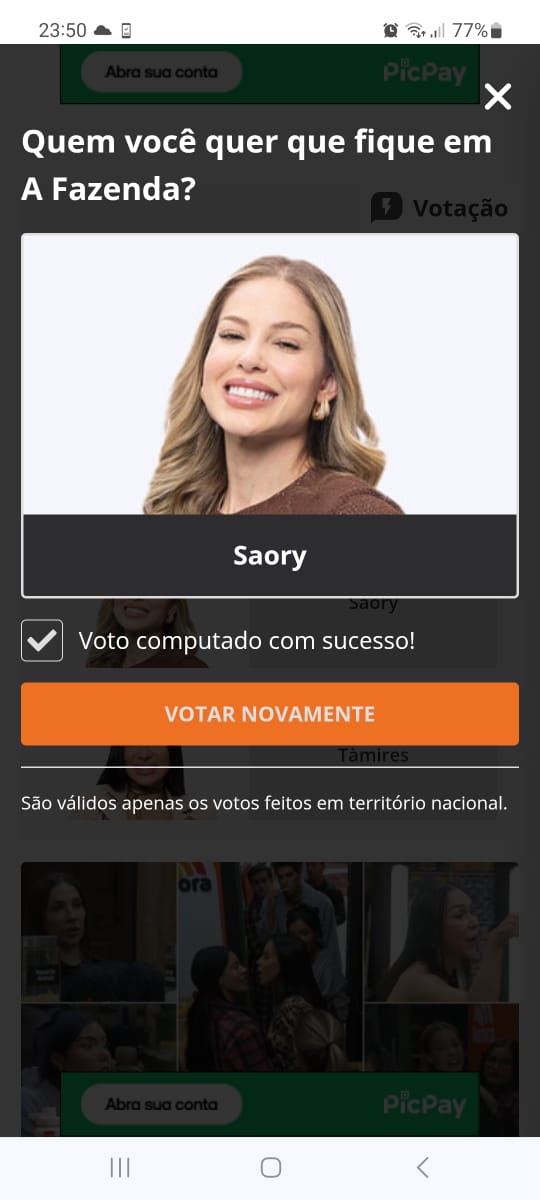 rogeriodejesus's tweet image. #ProvaDoFazendeiro

Já votei nausa #saory