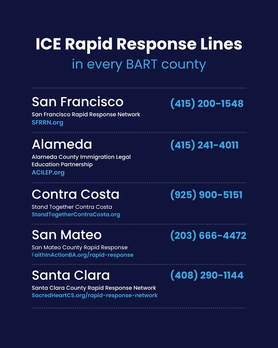 The planned invasion by federal immigration enforcement agents isn’t meant to make us safe, it’s meant to make us scared. But the Bay knows better. 

They won’t make us safe. We will.