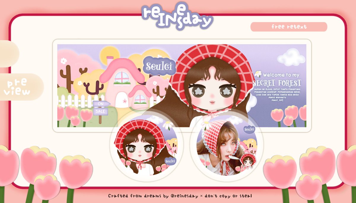 reinesday's tweet photo. 𓂃 ࣪˖ ִֶָ𐀔 Help RT! Any interaction is appreciated 🤍

Haloo, Rein punya 5 layout chibi ready stock nihh~ Ada irene, seulgi, wendy, joy dan yeri 🥰
👛: 26K! Free retext yaa 🤗🤗

Yukk yuk jajan, sekalian mutualan juga boleh~~ #zonauang https://t.co/pbZ2TQjcEO