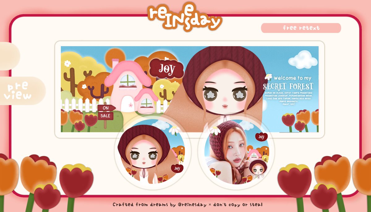 reinesday's tweet photo. 𓂃 ࣪˖ ִֶָ𐀔 Help RT! Any interaction is appreciated 🤍

Haloo, Rein punya 5 layout chibi ready stock nihh~ Ada irene, seulgi, wendy, joy dan yeri 🥰
👛: 26K! Free retext yaa 🤗🤗

Yukk yuk jajan, sekalian mutualan juga boleh~~ #zonauang https://t.co/pbZ2TQjcEO