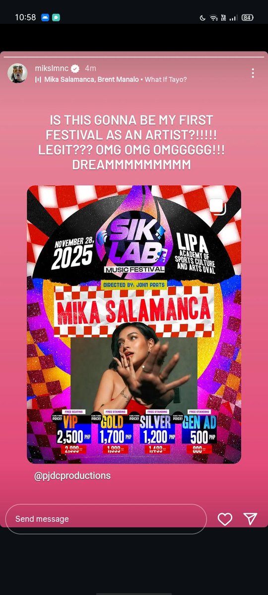 cherrypie_01's tweet image. #Mik : The one and only @mikslmnc  y&apos;all, you know the drill guy&apos;s. This is her dream, and our dream for her so please support here first festival as an artist. 💜⁠♡