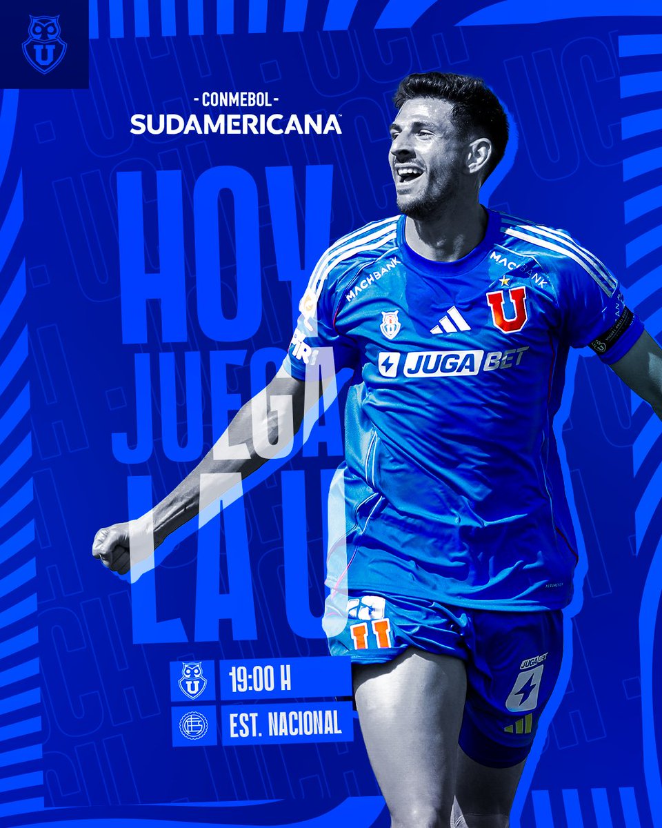 udechile's tweet photo. VAMOS, VAMOS LOS LEONES 🎵🔵🔴

🏆 CONMEBOL #Sudamericana | Semifinal Ida
🆚 Lanús 
🕖 19:00 hrs.
🏟️ Estadio Nacional
📺 DGO / ESPN Premium en Disney Plus

#VamosLaU 🤘🏼 https://t.co/K4kBf7h1o4