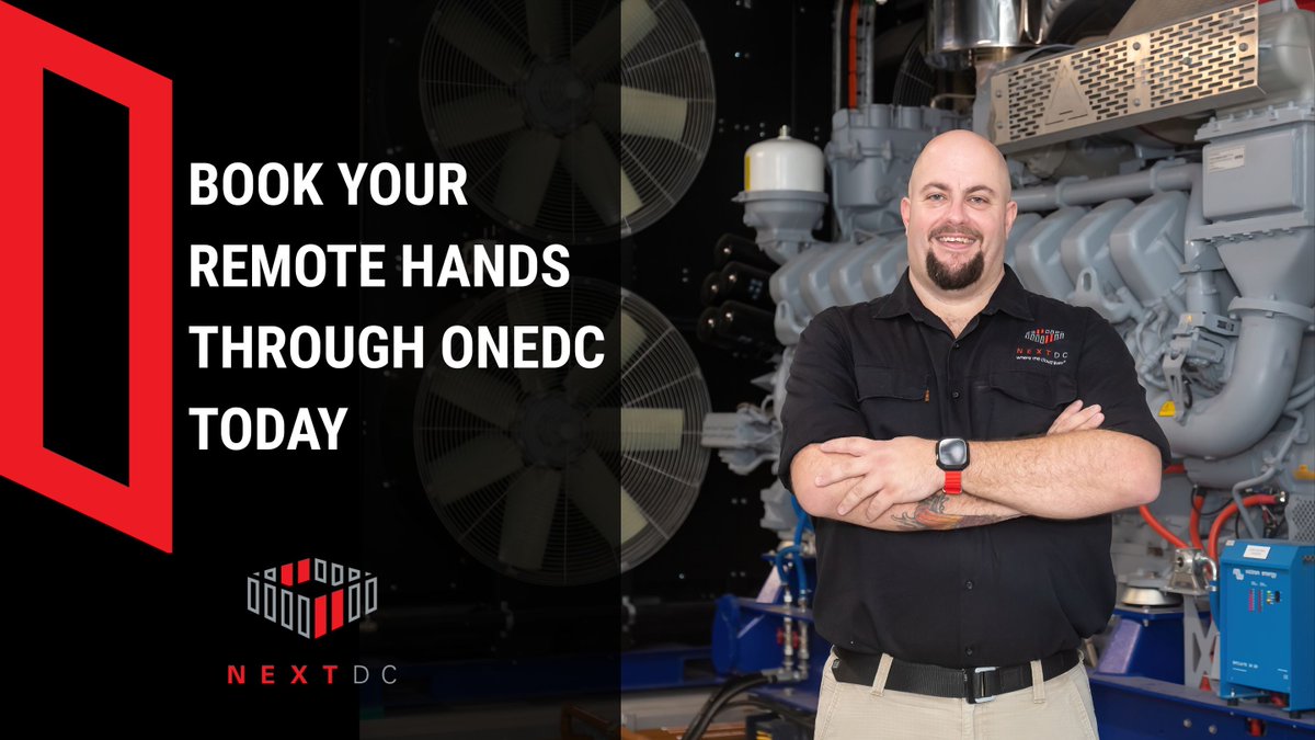 NEXTDC's tweet image. Always-on operations need always-on support.
NEXTDC Remote Hands delivers precision, speed, and certainty — 24/7.
→ hubs.la/Q03P2-mM0

#DataCentres #RemoteSupport