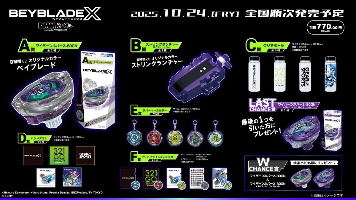 ラストチャンス賞】 ベイブレードX DMMくじ ワイバーンホバー2-80GN