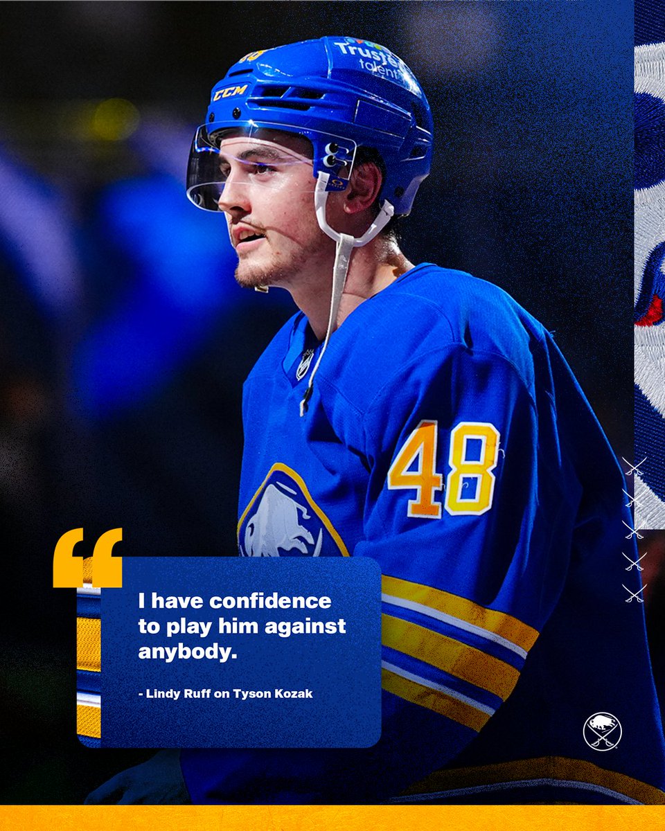 BuffaloSabres's tweet photo. Tyson Kozak has been on a roll. 😤 https://t.co/FhCNxbyUP1