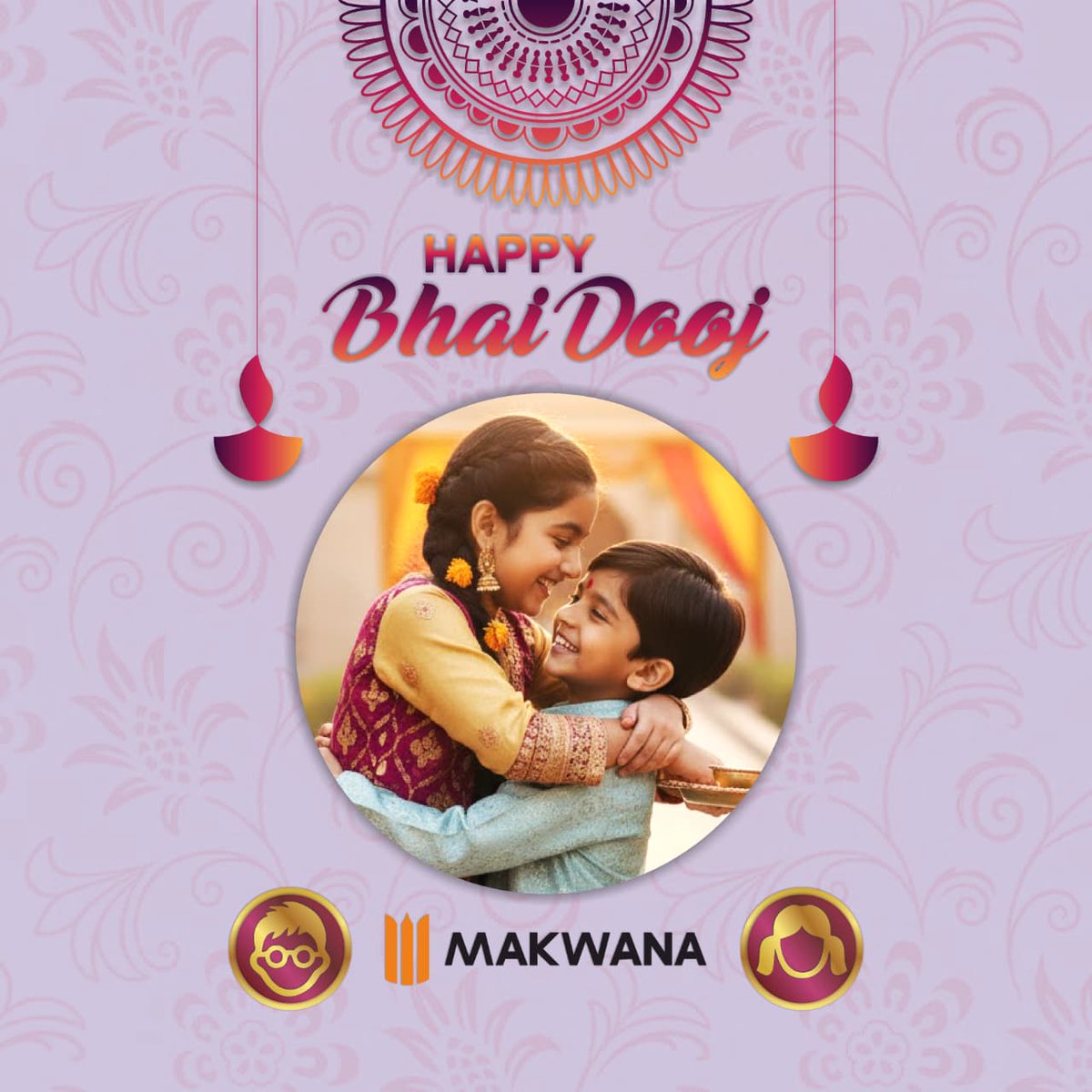 CONCEIVEDREAMS's tweet photo. Wishing you and your sibling a very Happy Bhai Dooj! May this Bhai Dooj strengthen the bond between you and your sibling!

#शुभभाईदूज
#HappyBhaiDooj
#MakingYouHappy
#Makwana https://t.co/oB1DcbBtdu