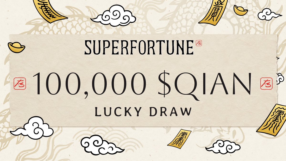 Manta Network Japan | 日本語アカウント {公式} (@mantanetworkjp) on Twitter photo 🎁 100,000 $QIAN Lucky Draw!
We’re giving away a total of 100,000 $QIAN to 1,000 lucky winners!
How to enter:
✅ Drop your wallet address in the comments
✅ Follow <a href="/SUPERFORTUNE888/">SUPERFORTUNE</a> & <a href="/MantaNetwork/">Manta Network (🔱,🔱)</a>
✅ Like & QRT the post 🎁 100,000 $QIAN Lucky Draw!
We’re giving away a total of 100,000 $QIAN to 1,000 lucky winners!
How to enter:
✅ Drop your wallet address in the comments
✅ Follow <a href="/SUPERFORTUNE888/">SUPERFORTUNE</a> & <a href="/MantaNetwork/">Manta Network (🔱,🔱)</a>
✅ Like & QRT the post