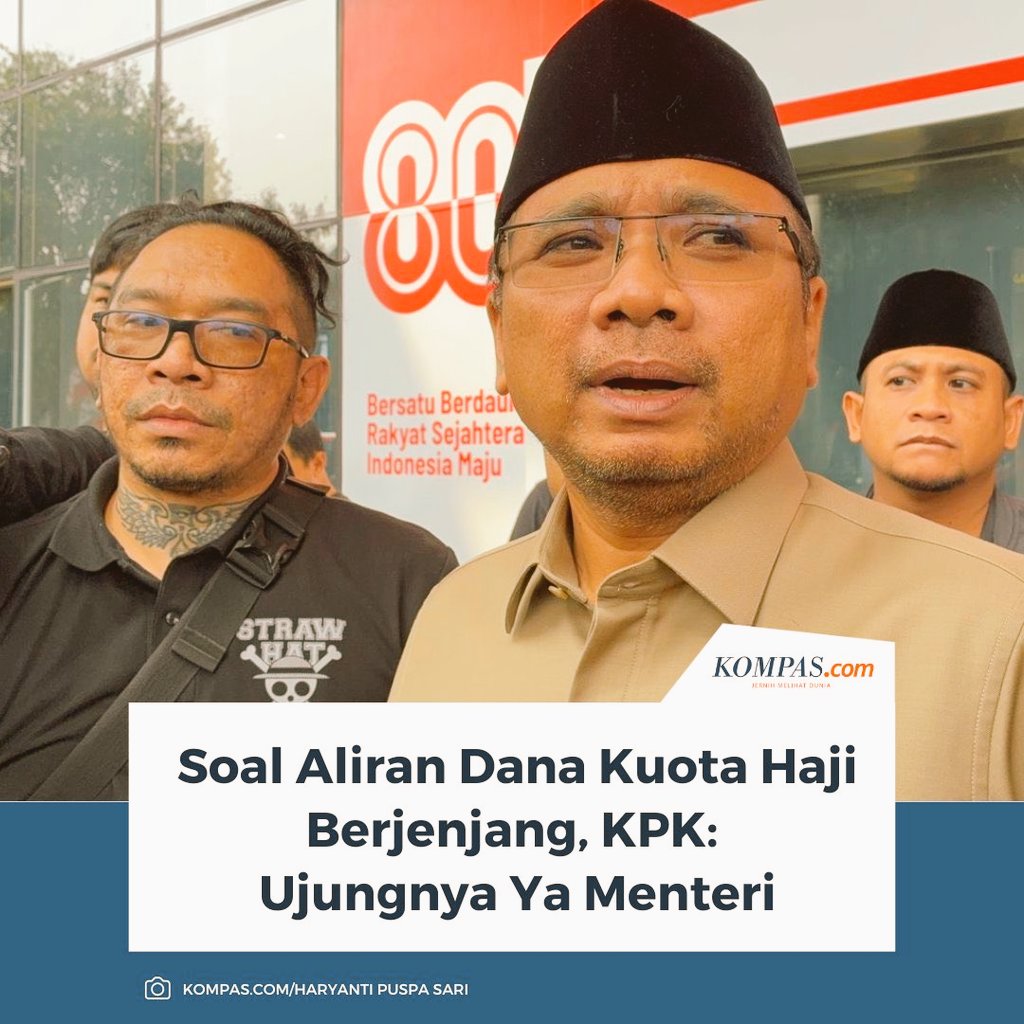 Dah sampe mana kasus <a href="/YaqutCQoumas/">Yaqut Cholil Qoumas</a> ini om <a href="/KPK_RI/">KPK</a> ?