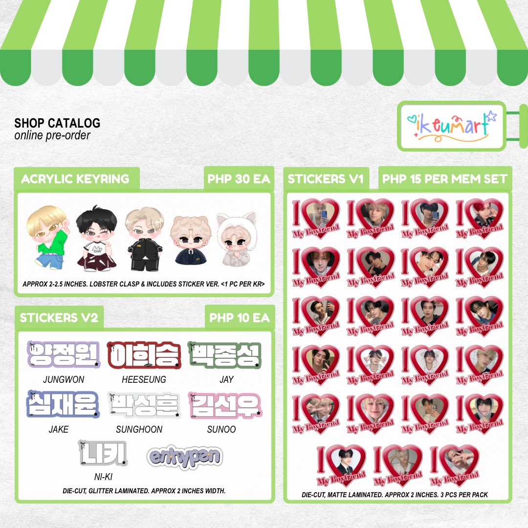 ikeumart's tweet image. Hi! I&apos;m opening an online pre-order for my merchandises to help fund the machine I need for my shop 🙇‍♀️

🍓    form ; tinyurl.com/ikeu-onlinePO
🍋‍🟩    DOO : Oct 30 | DOP : Oct 31 (50% DP 🆗)

🏘️ this will also be my catalog for Jake CSEs of @sunoomyst &amp;amp; @LOVED1130AVE !