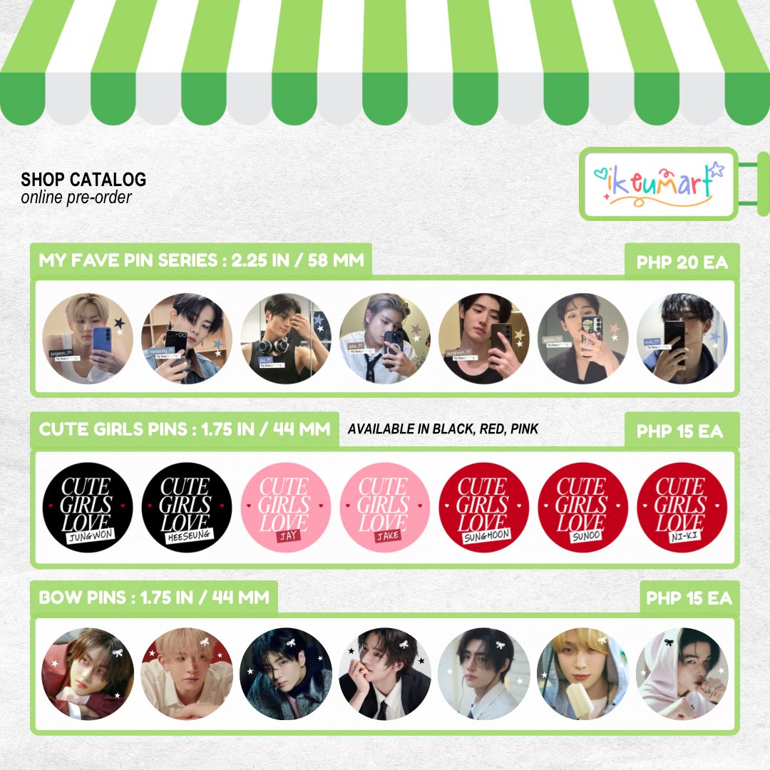 ikeumart's tweet image. Hi! I&apos;m opening an online pre-order for my merchandises to help fund the machine I need for my shop 🙇‍♀️

🍓    form ; tinyurl.com/ikeu-onlinePO
🍋‍🟩    DOO : Oct 30 | DOP : Oct 31 (50% DP 🆗)

🏘️ this will also be my catalog for Jake CSEs of @sunoomyst &amp;amp; @LOVED1130AVE !