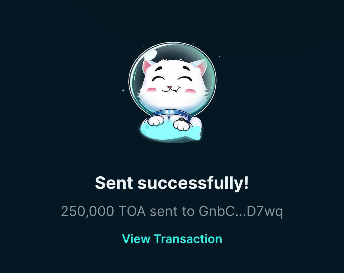 Loyal holder 🫶

250k $TOA for your HODL stash

👁️ Appreciate 🫵