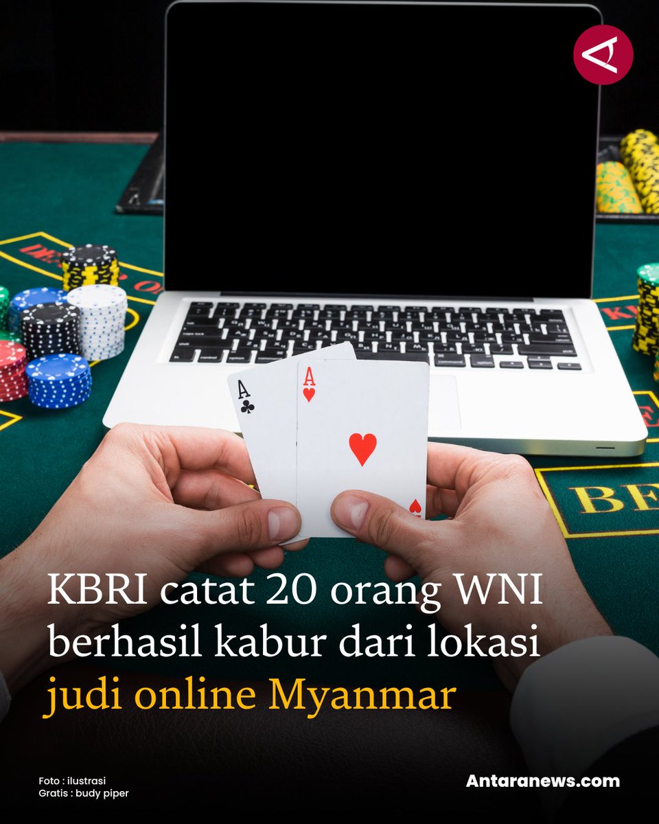 antaranews's tweet image. Lebih dari 300 warga negara asing, termasuk sekitar 75 WNI, melarikan diri dari kompleks tersebut pada Rabu (22/10).

#myanmar #judionline #wni 
Baca selengkapnya 
antaranews.com/berita/5192813…
