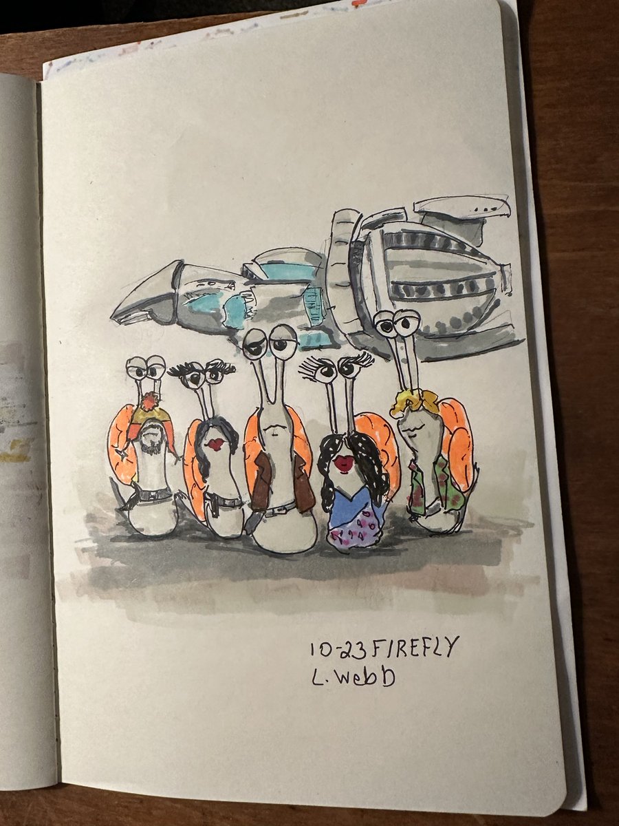 MLWebb's tweet image. #inktober2025 Day 23: Firefly 
“When you can’t run, you crawl. When you can’t crawl you find someone to carry you.” —Captain Malcolm Reynolds
#Firefly #Browncoats