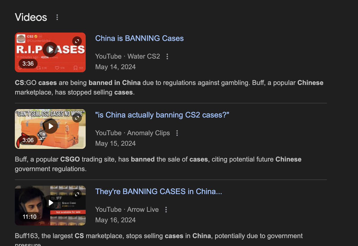 There running CSCAT on BNB

but little do they know that cases, the biggest reason people play CS, are banned in China

remember Winnie-the-Pooh it ran to 400k with no narrative except that its banned in china, this is banned and running on BNB rn

lets run CS CASES on PUMP