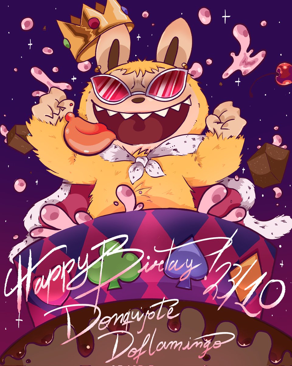 Happy birthday to the character i hate/love the most! 🦩

Managed to finish it in time... (this is the substitute drawing 😭)

#doflamingo