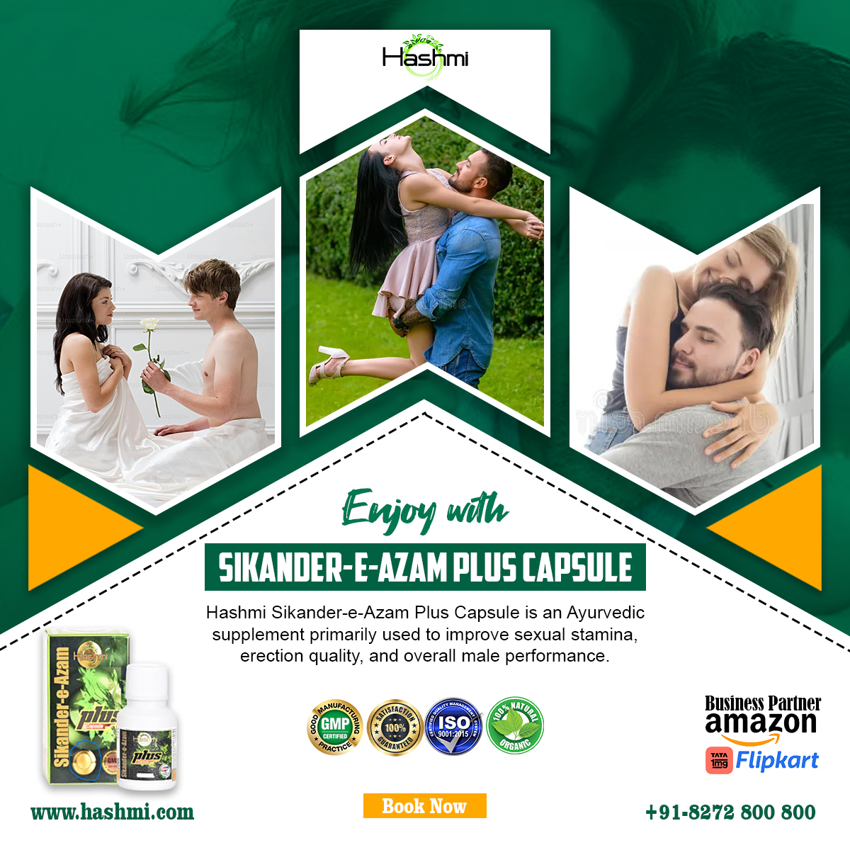 GermanHashmi's tweet image. Boost your energy, confidence, and vitality with Sikander-e-Azam Plus Capsule 💪
100% Ayurvedic formula for strength, stamina, and overall wellness.
🌿 Stay active, stay powerful!
#Ayurveda #MenHealth #SiakndereazamPlus #HerbalPower