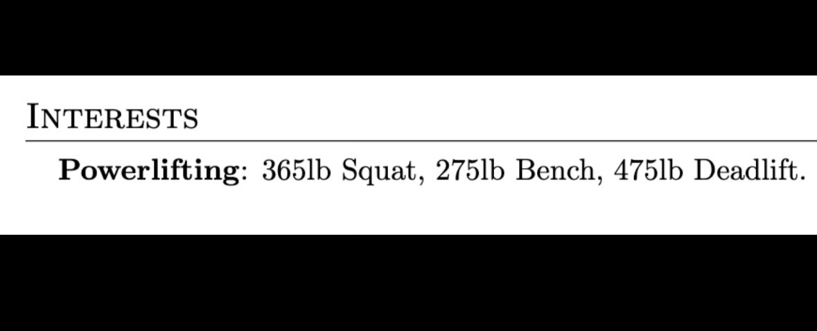 amasad's tweet image. To be clear: you don’t have to squat 3+ plates to get a job at Replit.
But we do appreciate it when we get resumes like this.