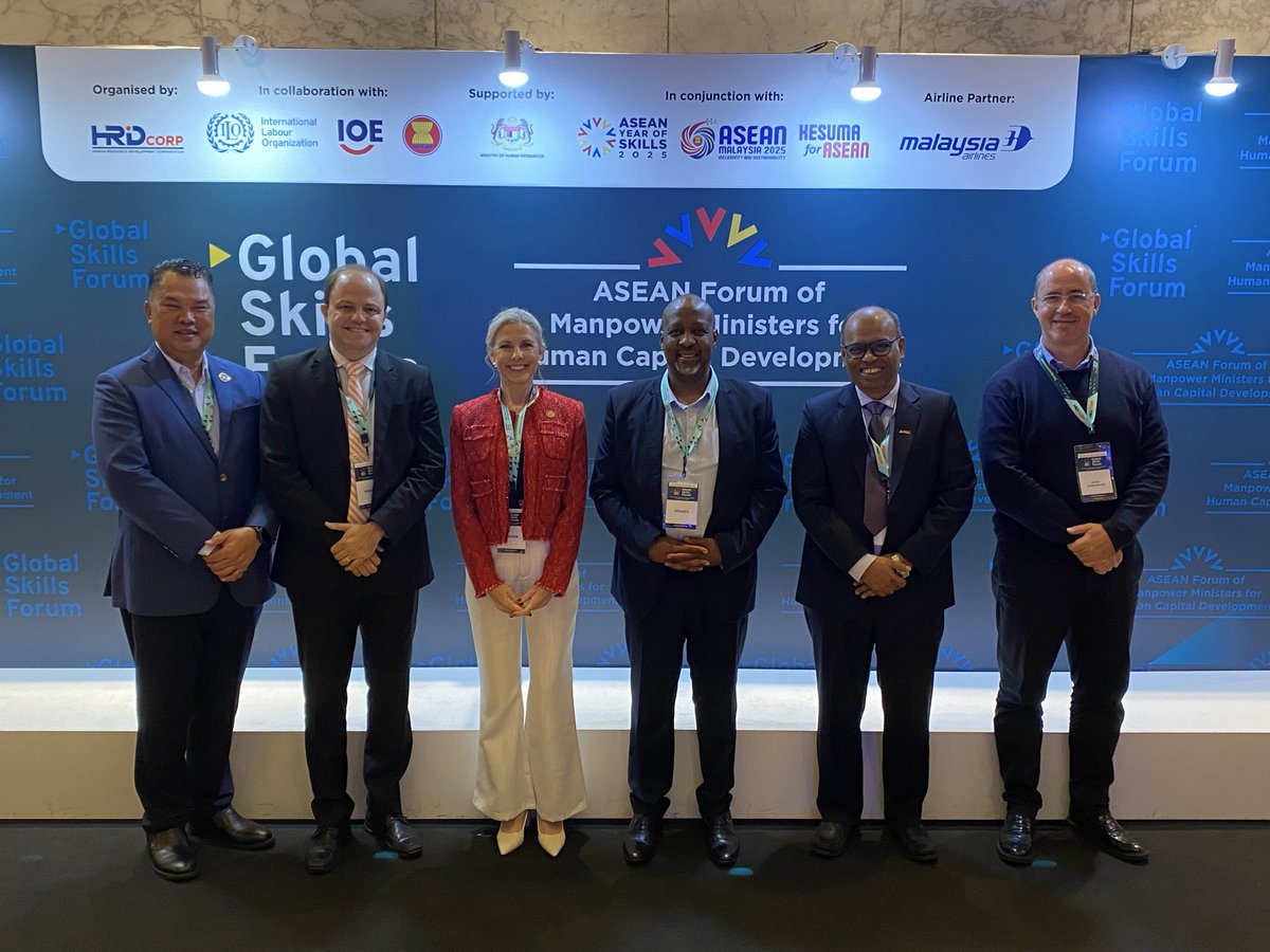 ILOAsiaPacific's tweet image. It’s day 2 of #GlobalSkillsForum2025  in KL Malaysia. A full day of sharing &amp;amp; engagement underway on industry needs, apprenticeships, technology, sector skills bodies and more!

##AYOS2025 #SkillsForAll