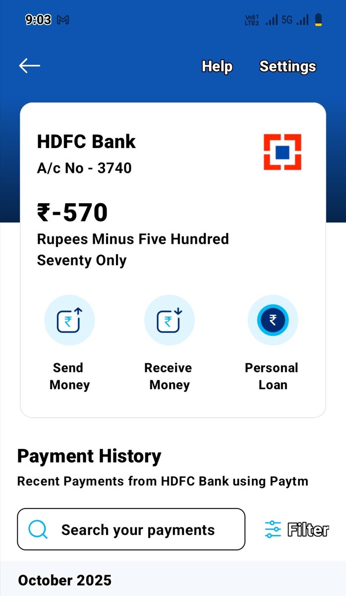 AyushSayan84211's tweet image. “@HDFCBank      @HDFC_Bank         Mera account me 570 ₹ minus dikha raha hai, bina reason ke. Kindly assist asap. #BankIssue #CustomerSupport”
